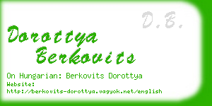 dorottya berkovits business card